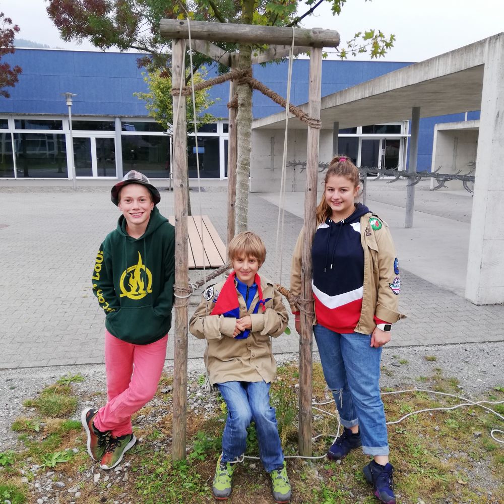 Motivierte TNs bei der Pfadiübung